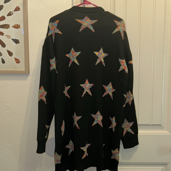 Thick black star cardigan - Picture 5 of 6